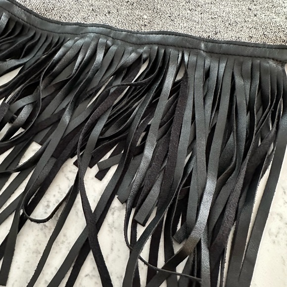 Fringed Turtleneck Cape - Picture 3 of 4